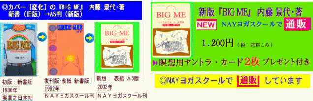 通販と◎カバー変遷  『BIG ME』 内藤 景代･著  新書（旧版）→A5判（新版）
